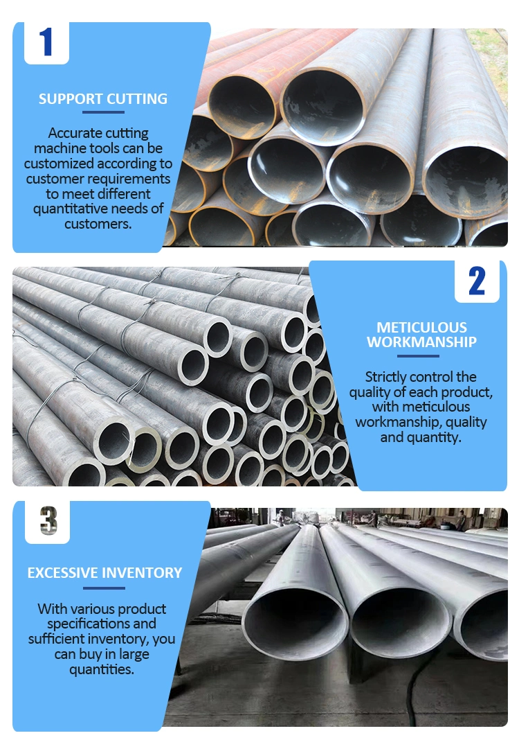 ASTM A554 Customized Durable Tubes Components Stainless Steel Welded AISI 304/316 Groove/Slotted Pipes